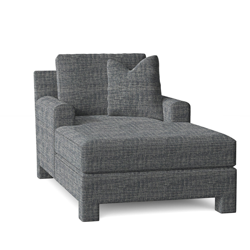 Mily Chaise Lounge, Dark Grey Chenille 5533-011