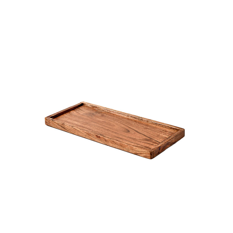 Plateau en bois d'acacia Gehrig, H 0,75 po x L 12 po x P 5,5 po