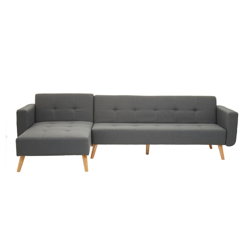 Glenda 4 Seater Sofa & Chaise, Grey