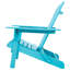 Chaise pliante en bois massif turquoise et grain, siège pré-assemblé, convient pour la cour, le patio, la pelouse, la protection à double revêtement en bleu, idéale, résistance aux intempéries