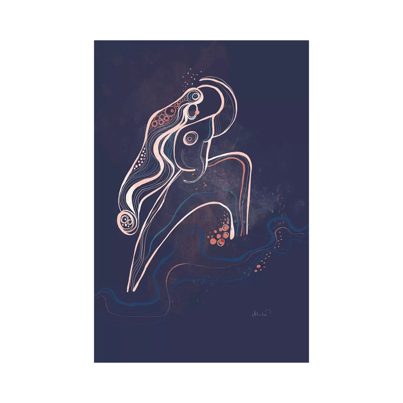 River Warrior by Soul Curry Art & Illustrations - Gallery-Wrapped Canvas Giclée on Canvas, Canvas, 20.32 cm H x 30.48 cm W