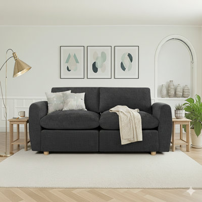 70.86" Modern Chenille 2-Seater Sofa, Compact Loveseat Couch for Apartment & Living Room