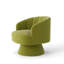Fauteuil demi-tonneau pivotant en velours Murrow-1657574647