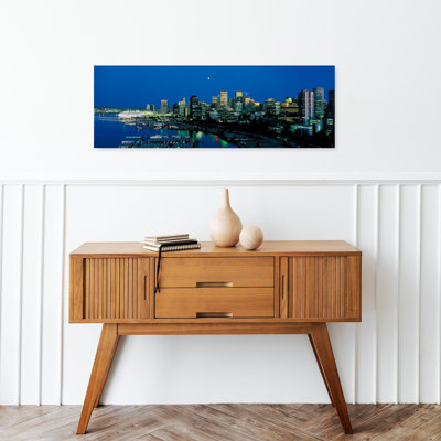Evening Skyline Vancouver British Columbia Canada Modern Abstract Contemporary Architecture City Wall Art