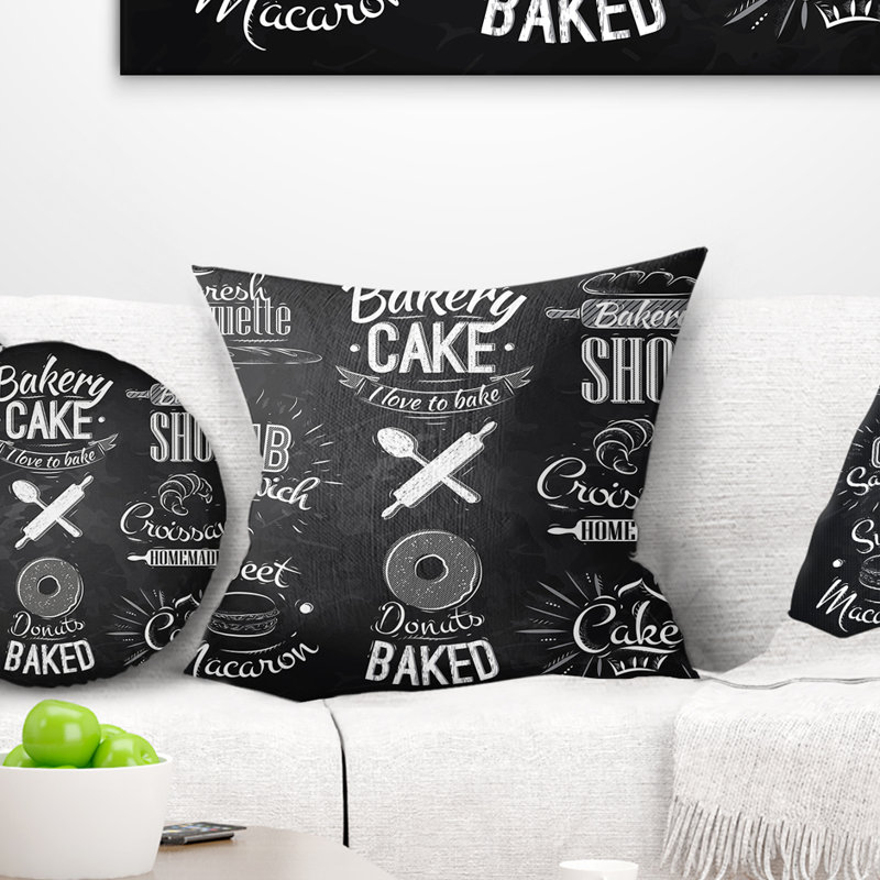 Bakery Characters - Others Printed Pillow, 18" x 18", Throw Pillow