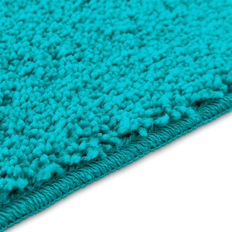 Bath Mat Rectangular Modern, 60cm, 90cm, Turquiose
