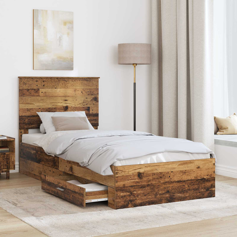 Bed, Old Wood, Single (3')