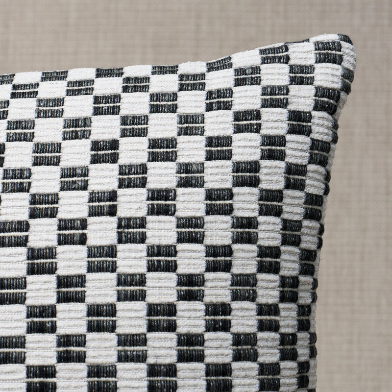 Elkhart Pillow, Black, 22" H x 22" W