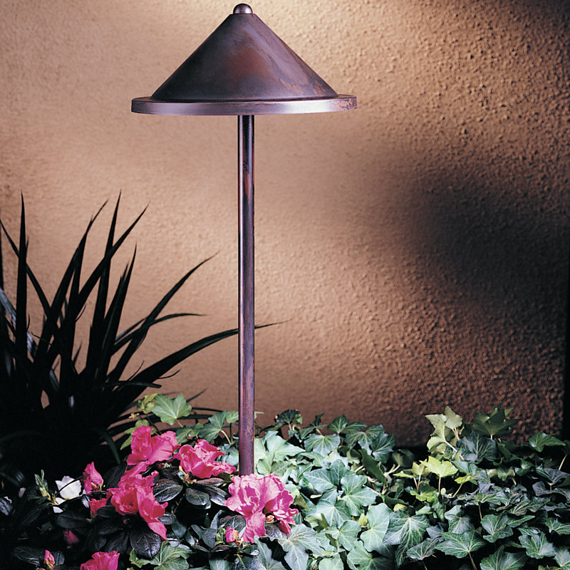Éclairage de sentier 1 lumière Arinze, H 21,5 po x l 8,38 po, Noir satiné