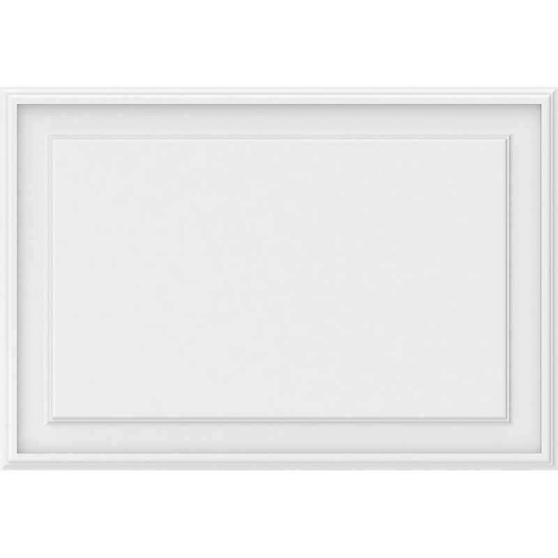 Panneau mural surélevé en PVC blanc Legacy, H 22 po x l 32 po x P 0,63 po