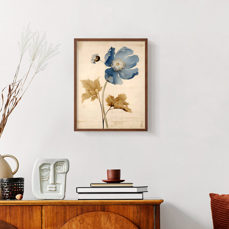 Série FLORAL LX III - reproduction encadrée de qualité supérieure - prête à être accrochée - aucun clou requis