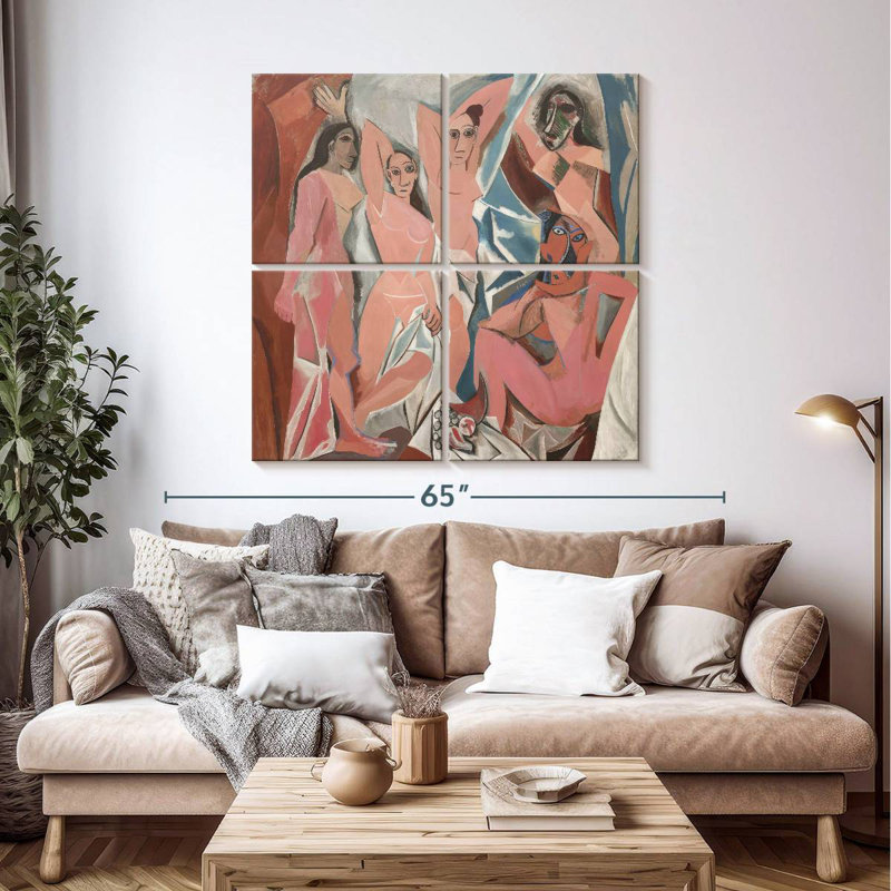 Les Demoiselles D'Avignon, H 45 po x l 45 po
