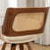 Sirkin Modern Swivel Upholstered Dining Chairs With Cane Rattan Back