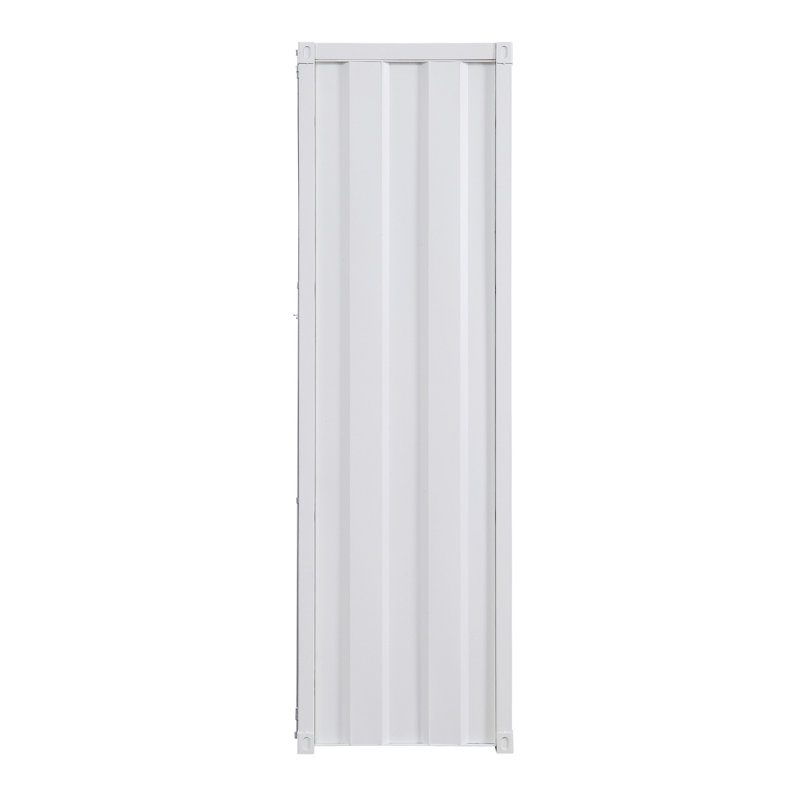 Blue Wardrobe With Full-Length Container Lock, Blanc, H 67,5 po x l 20,5 po x P 22,5 po