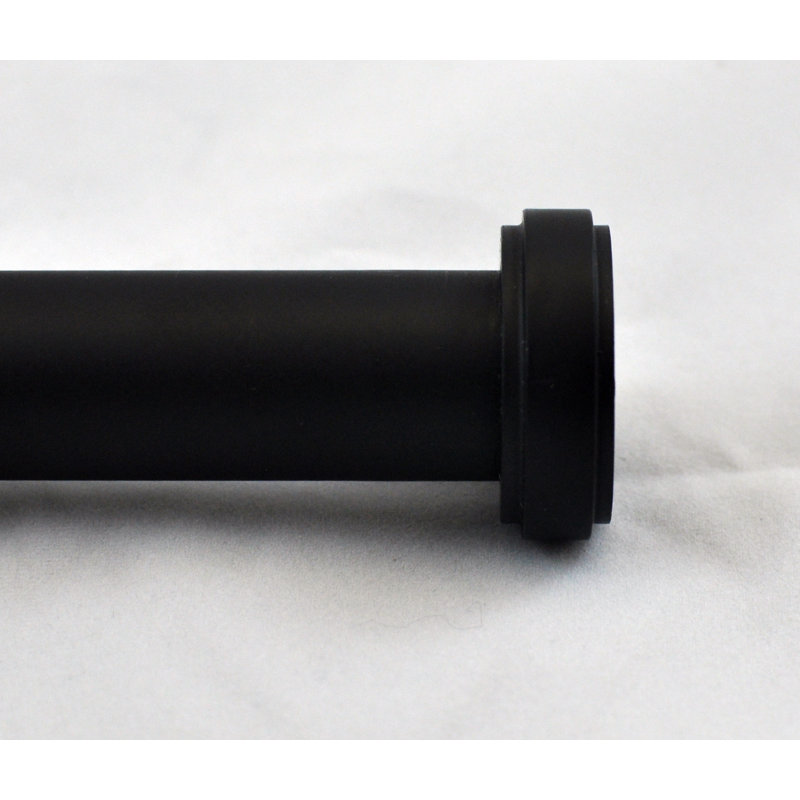 Tringle à rideaux simple réglable 0,75 po Nemec, Noir, H 1 po x l 120 po x P 1 po