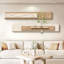Murale de plante verte en bois à panneau horizontal de style crème hydroponique-1304931380-1304931387