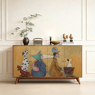 Retro style decorative universal sideboard cabinet