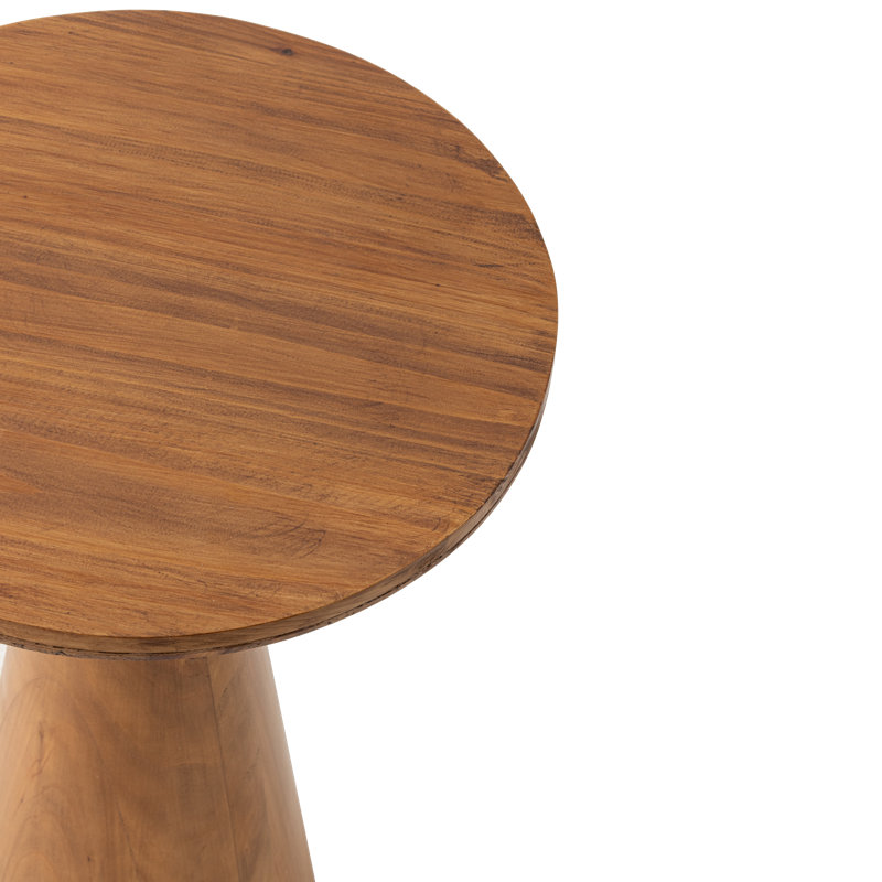 Bozovich Solid Wood End Table, 19.5" H x 13.5" W x 13.5" D, Brown