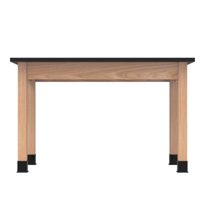 PerpetuLab Quick-Ship Rectangular Plain Apron Table, limited options -  Diversified Woodcrafts, P710LBBK30N-WFFT