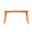 Table de salle à manger extérieure avec trou pour parasol Heno, 59 po, brun clair