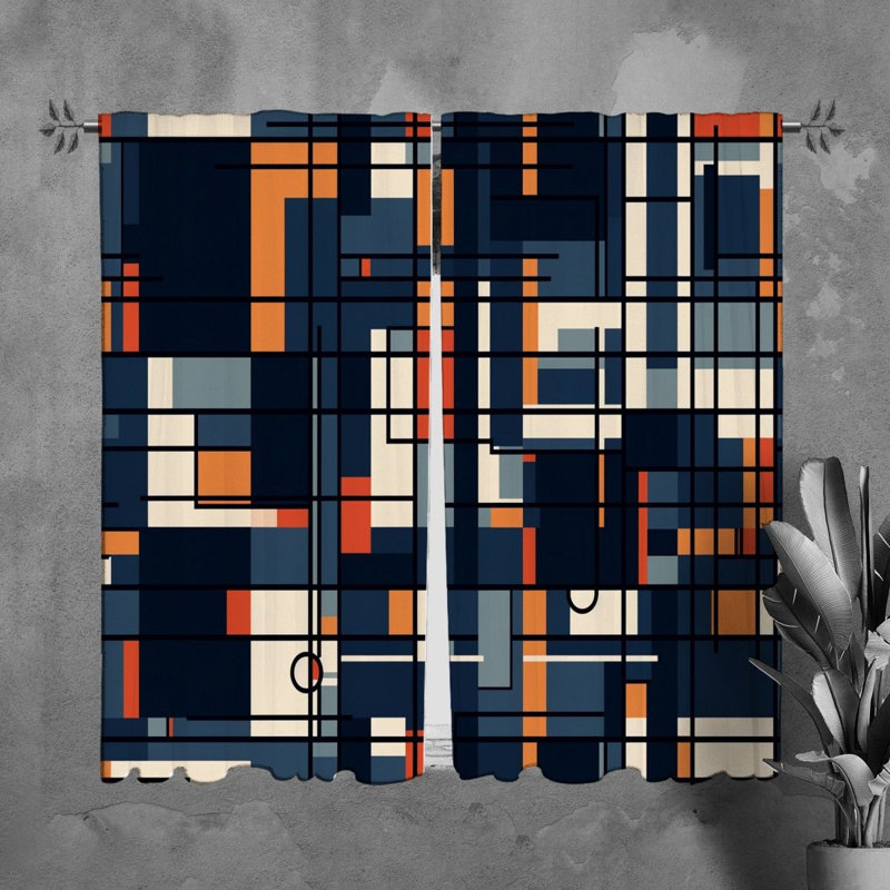 Paire de rideaux obscurcissant en polyester Santwan, L 20 po x H 82 po