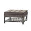 Table basse avec rangement et repose-pieds (table basse incluse, sans chaises)