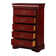 Louis Philippe Transitional 5-Drawer Rectangular Chest