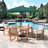6 Piece Set, Weston Table with 4 Chairs, 10-Foot Rectangular Umbrella Hunter Green-90563804-122872627