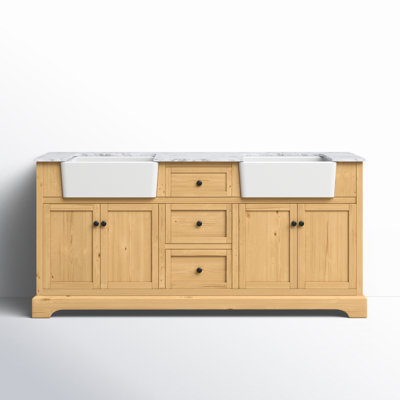 Pardue 72"" Double Bathroom Vanity Set -  Birch Lane™, BA5ED434787446A98CB62EC48F3812DA