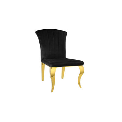Chaise d'appoint en velours Dalian