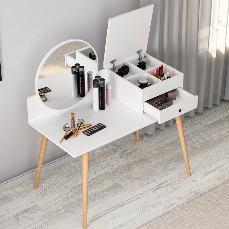 Vanity, White/Brown