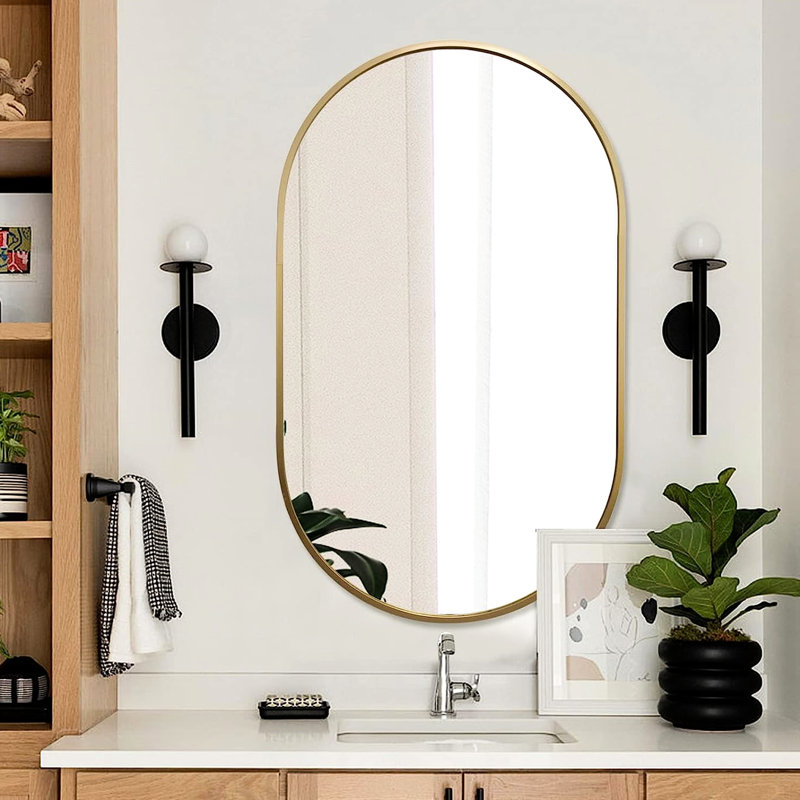 Miroir ovale 20 po x 33 po