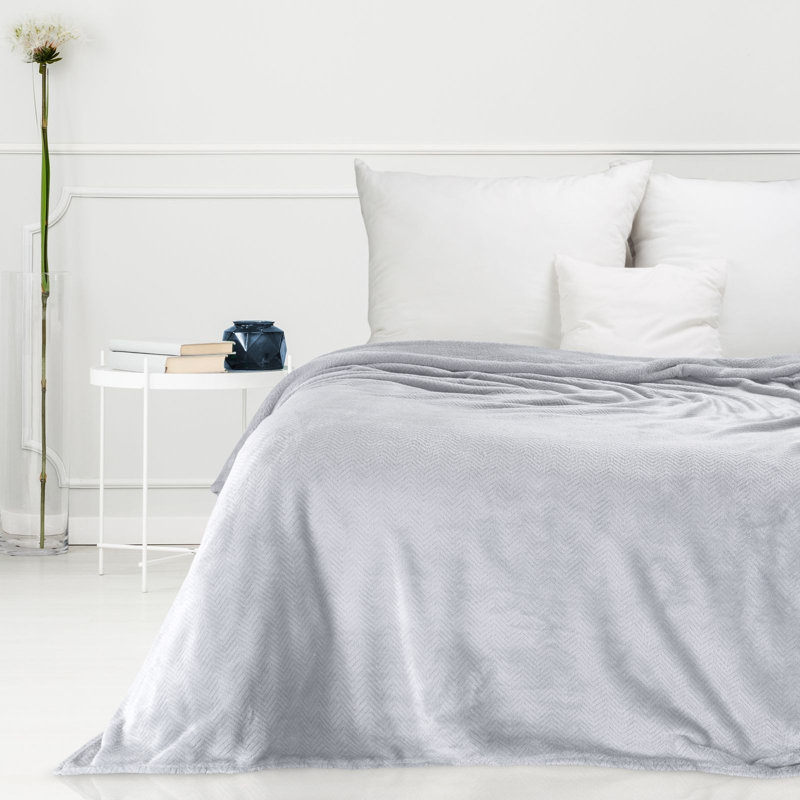 Polyester No Pattern Bedspread, 150 x 200 cm, Mint