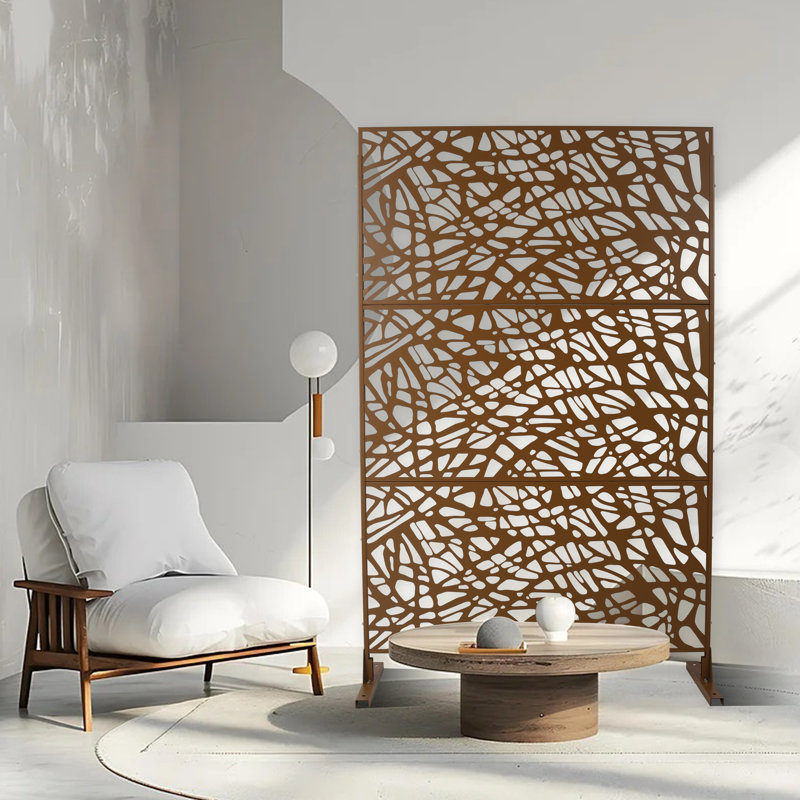 Écran d'intimité extérieur et intérieur, Brun