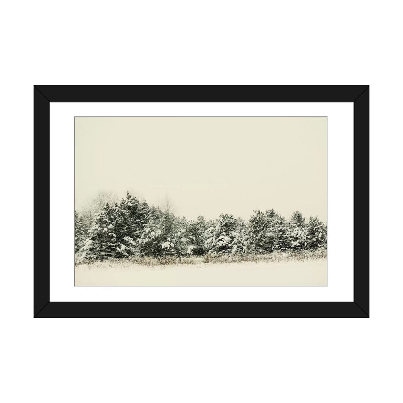 « winter shades i », impression, H 16 po x l 24 po x P 1 po, Papier d'art encadré noir, Blanc