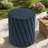 Compact Patio Tables, Mgo 16.02 Inch Modern Fluted Accent For Patio