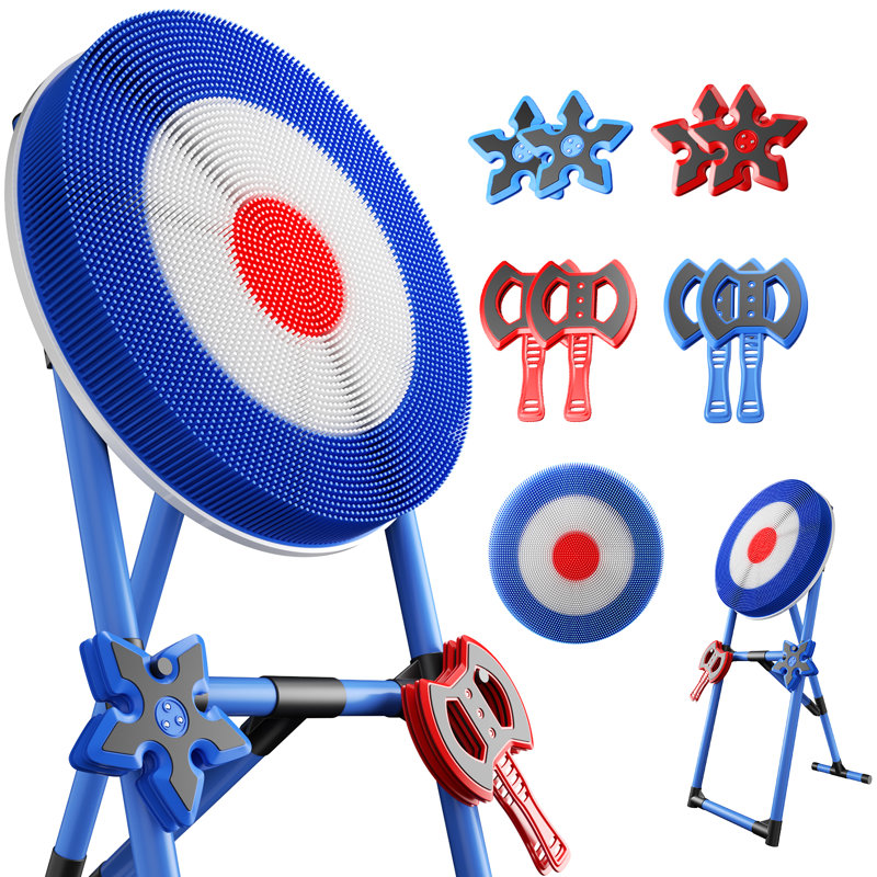 Family Axe Throwing Game With 4 Axes & 4 Darts For Kids & Adults,axe Throwing Game For Backyard, Indoor &outdoor,yard Games,carnival Games