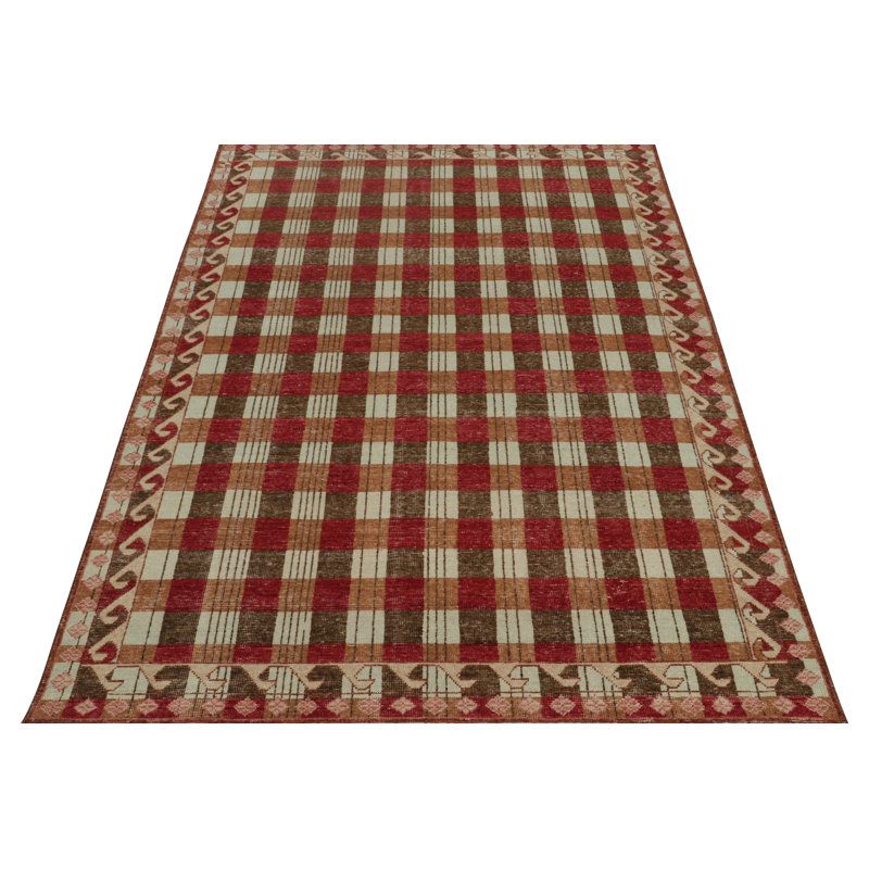 Homage Hand Knotted Wool Geometric Area Rug, Rectangle 10' x 14'