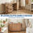Large Folding Sewing Table, Sewing Machine Table with Storage Shelves, Rolling Side Desk with Compact Design-130480665
