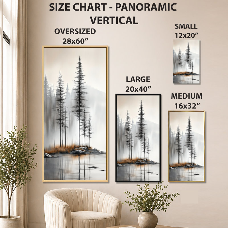 «Beige Grey Bodie II - Beige Nature», reproduction d'art encadrée, H 60 po x l 28 po, Black Floater Framed