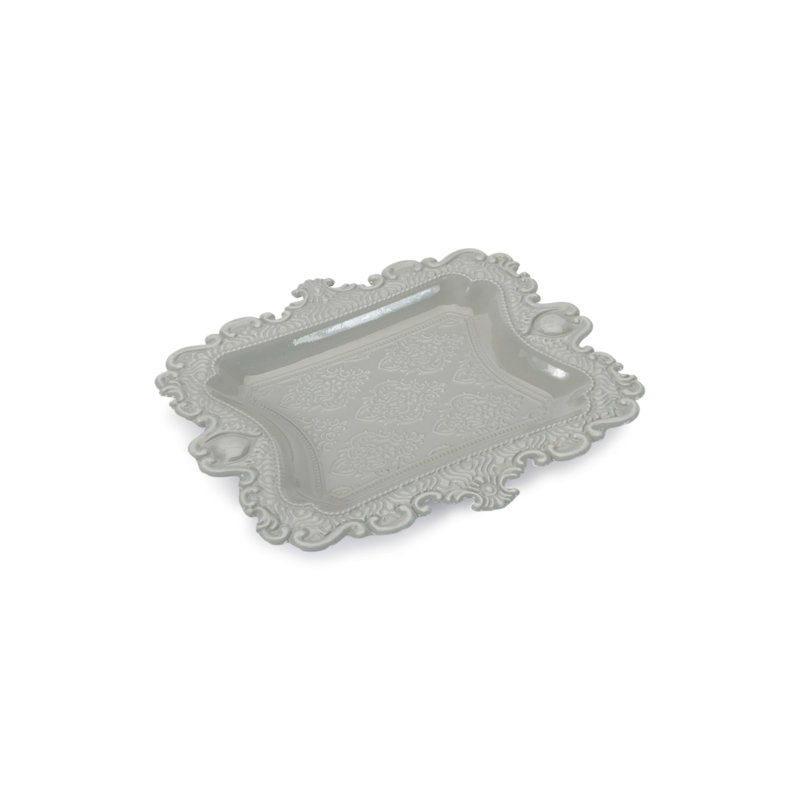 Plateau décoratif orné en relief (ensemble de 3)