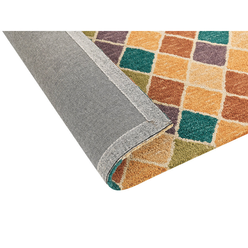Fournier Geometric Wool Hand Woven Area Rug, Rectangle 200 x 200cm