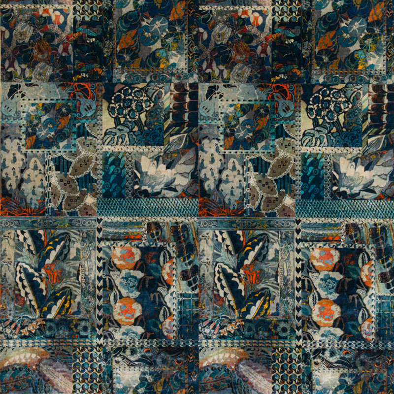 Rio Velvets Barcelona Performance Fabric, Teal