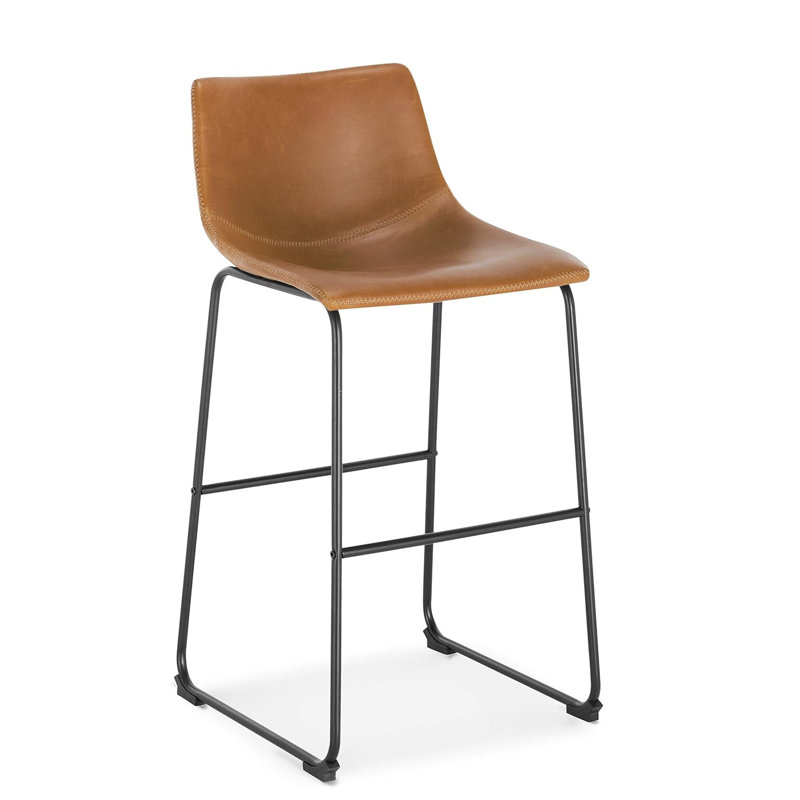 Tabouret Farin (ensemble de 3), Tabouret de comptoir (siège d'une hauteur de 26 p, Tanné