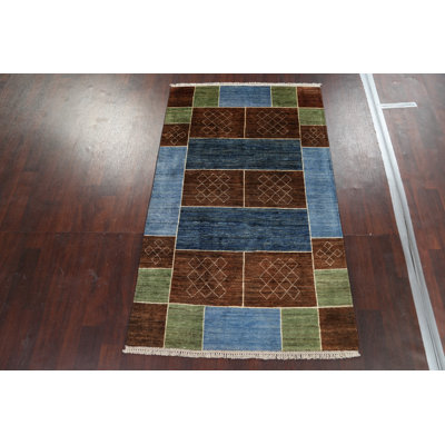 Geometric Gabbeh  Oriental Area Rug 4x6