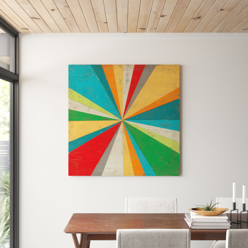 «Carnival Lights II» par June Erica Vess - impression sur toile tendue, H 26 po x l 26 po x P 1,5 po