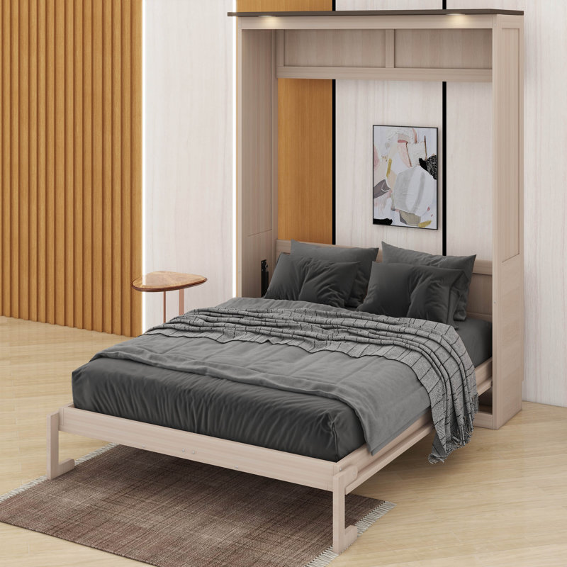 Queen Size Murphy Bed With LED
