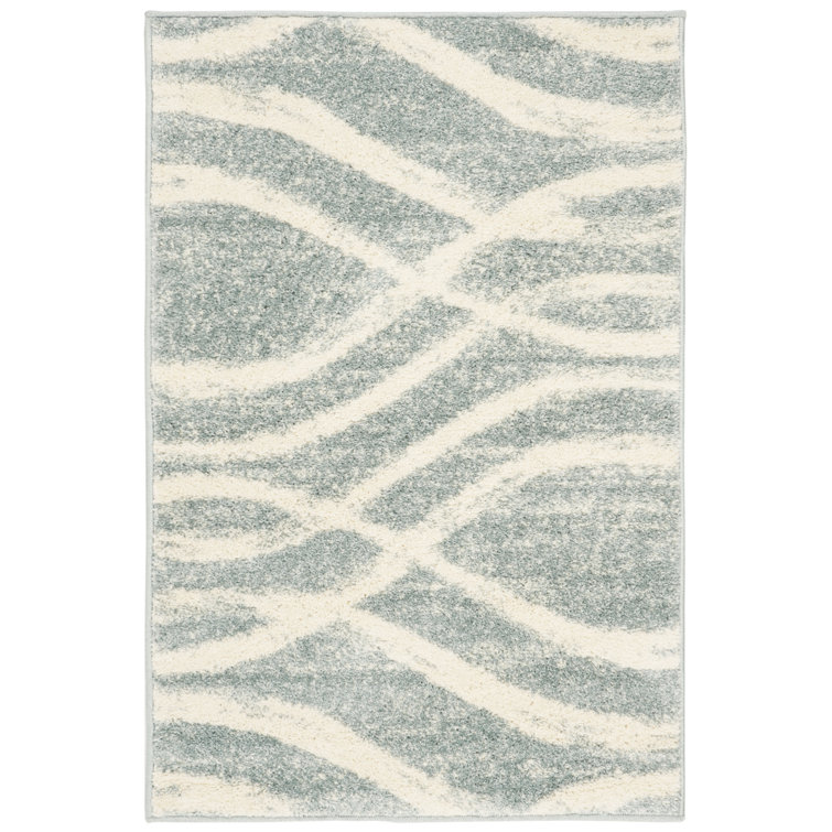 Shelva Cream/Slate Blue Area Rug