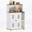 Enceinte de litière pour 2 chats, mobilier pour chat caché avec rangement spacieux et design élégant, armoire d'appoint multifonctionnelle