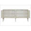 Armoire console blanche et argentée